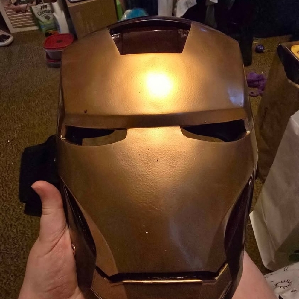 Gold Iron Man Helmet Mask